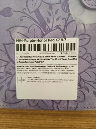 Funda table honor pad x7 de 8,7 pantalla