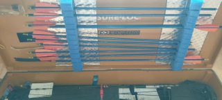 Arco de poleas azul