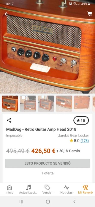 Amplificador de boutique para guitarra Mad Dog