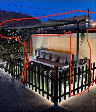 Toldo exterior plegable