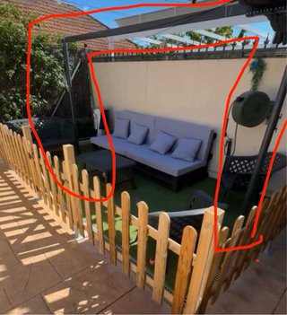 Toldo exterior plegable