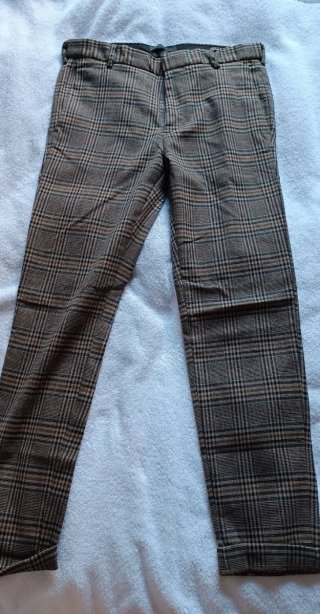 Pantalón cuadros H&M Talla S Hombre