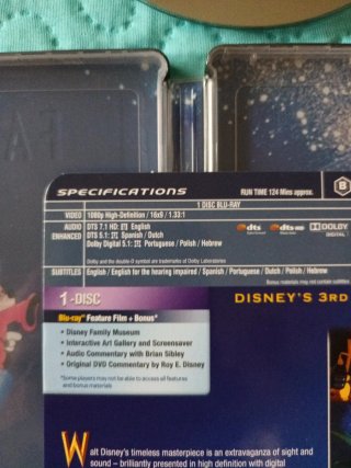 Fantasia Steelbook Blu-ray Disney