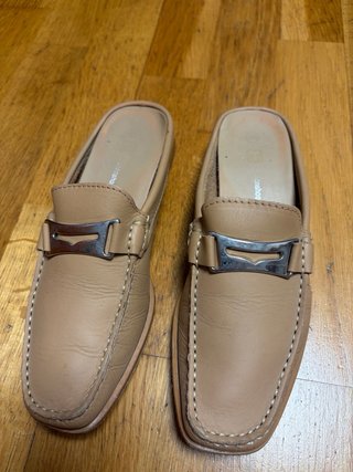 Mocasín piel camel abierto T.36
