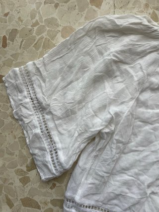 Top blanco Pull&Bear escote barco