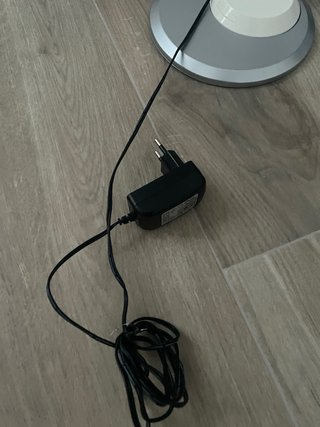 Lámpara Escritorio LED Plata y Blanca