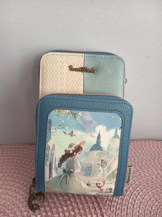 Cartera Sweet Candy azul con dibujo