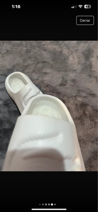 Chanclas Lacoste Blancas