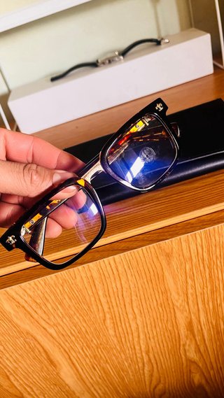 Gafas Chrome Hearts Tortoise & Oro