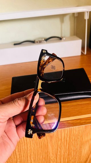 Gafas Chrome Hearts Tortoise & Oro