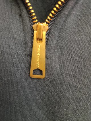 Felpa Carhartt Mezza Zip Nera Vintage Oversize XXL