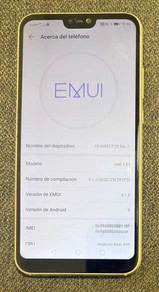 Huawei P20 Lite / Nova 3e (ANE-LX1) Dorado