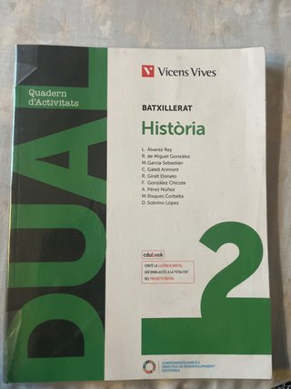 Història, 2 Batxillerat, Dual Quadern d'activitats