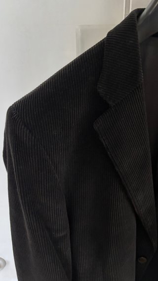 Chaqueta Americana negra de pana