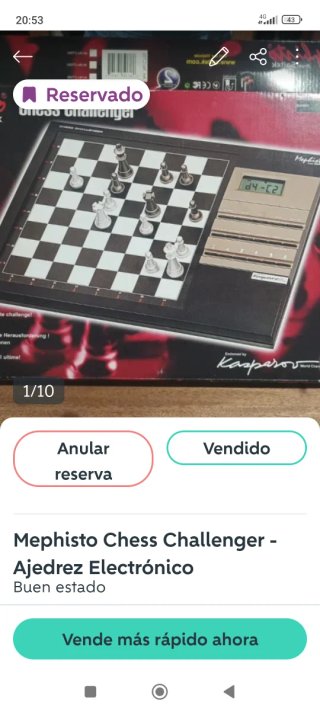 Lote 4 computadoras de ajedrez