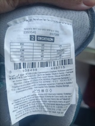 Botas senderismo Quechua mujer Talla 41