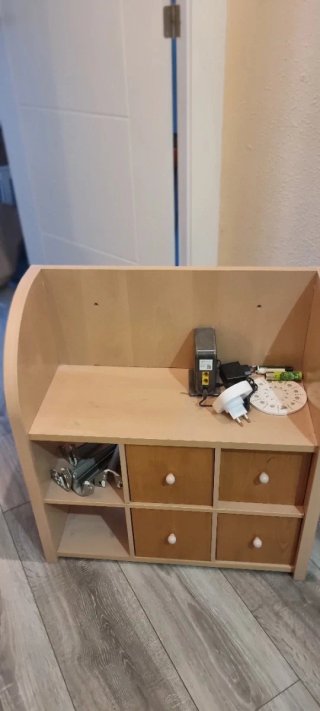 Mueble organizador 4 cajones + 2 estantes
