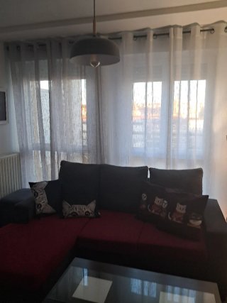 Cortinas Salón Grises y Blancas (8 uds)cubren 5 m.
