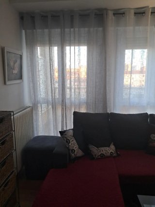 Cortinas Salón Grises y Blancas (8 uds)cubren 5 m.