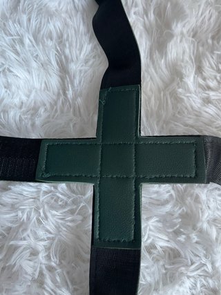 Chaleco táctico de cuero verde para hombre