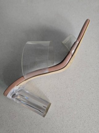 Sandalias de tacón Zara transparentes