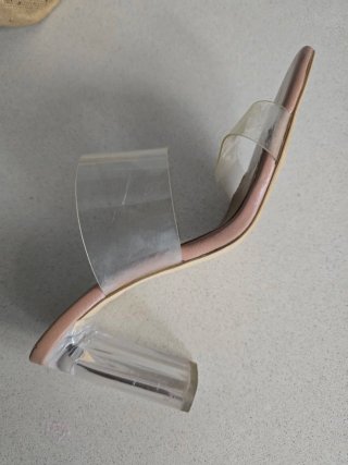 Sandalias de tacón Zara transparentes