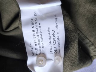 Camisa de lino Charles Robertson verde oliva