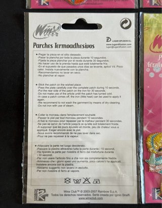 Set 6 Toppe Termoadhesive Winx Club