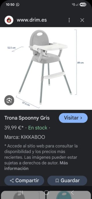 Trona Kikka Boo gris