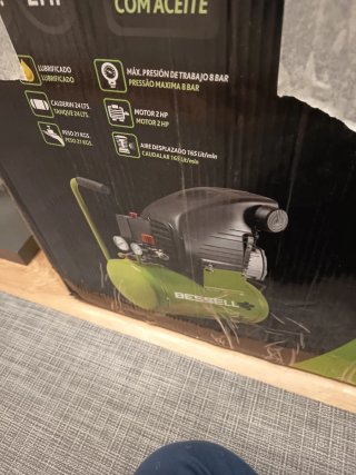 Compresor de aire 2HP 1450W