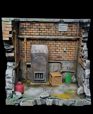 Diorama Freddy Krueger  (Figura no incluida)