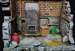 Diorama Freddy Krueger  (Figura no incluida)