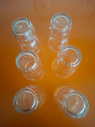 6 Vasos Granini Vidrio