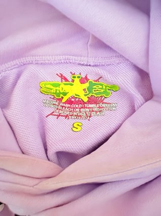 Sudadera Sp5der Morada con Telaraña