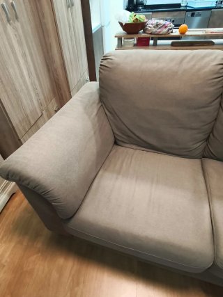 Sofá Ikea tela marrón Tidafors