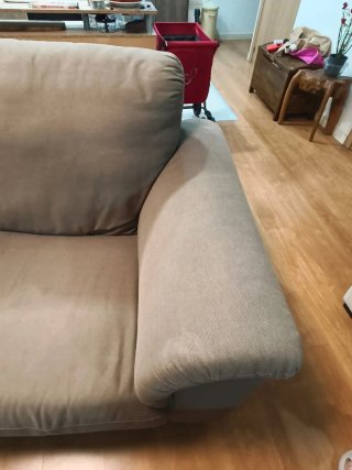 Sofá Ikea tela marrón Tidafors