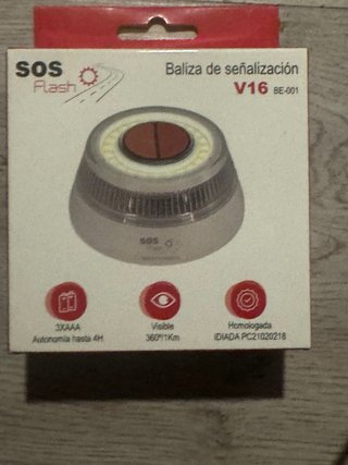 Baliza V16 SOS Flash Homologada