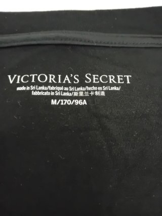 Camiseta Victoria's Secret Negra Talla M
