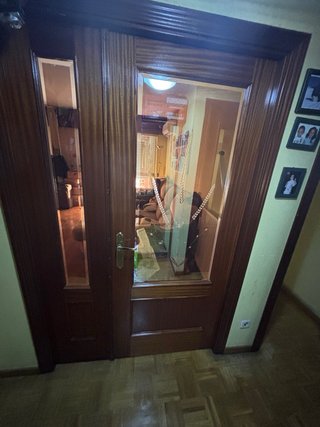Puertas Sapeli ciega o con cristal. 3 uds