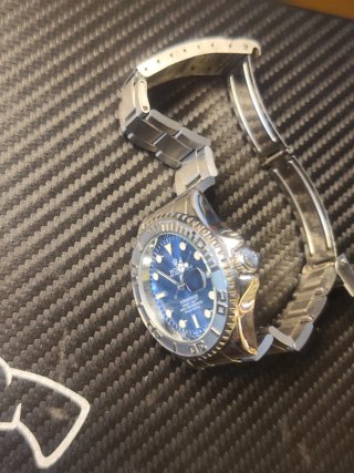 Reloj RLX Automático 41mm Submariner,dial azul