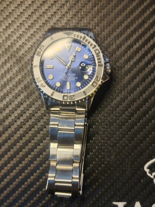 Reloj RLX Automático 41mm Submariner,dial azul