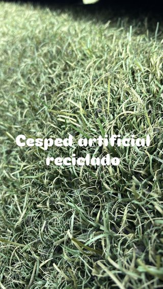 Césped artificial reciclado