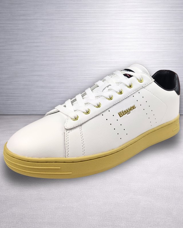 Blauer Grant White / Black Piel T45 Hombre Nuevas