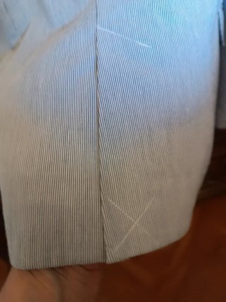 Americana Zara Rayas Azul y Blanco