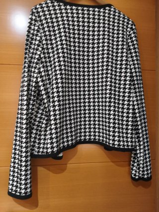 Chaqueta americana estampada houndstooth
