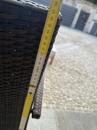 6 Sedie in Rattan Marrone