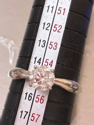 Anillo Oro 18k Diamante Natural 1.06 Ct G/SI2