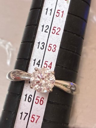 Anillo Oro 18k Diamante Natural 1.06 Ct G/SI2