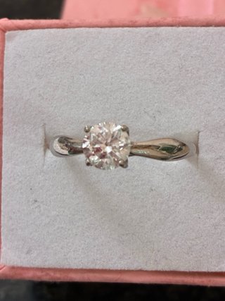 Anillo Oro 18k Diamante Natural 1.06 Ct G/SI2