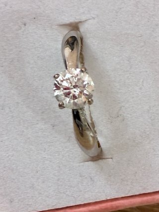 Anillo Oro 18k Diamante Natural 1.06 Ct G/SI2